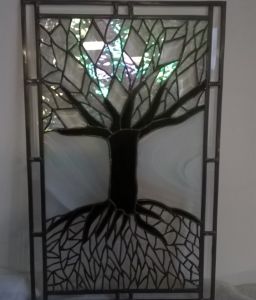 Levensboom In Tiffany En Glas In Lood Rand